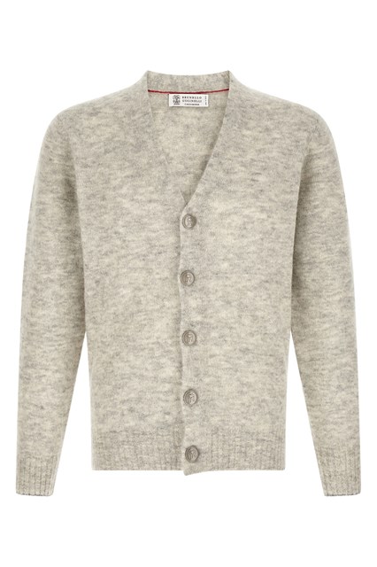 Cardigan con bottoni metallici