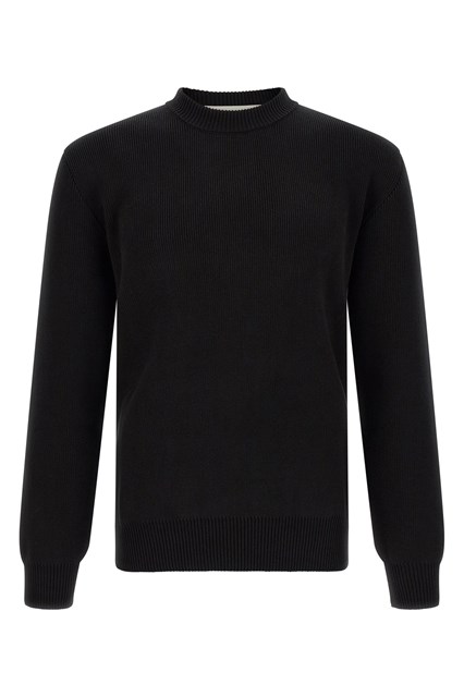 Maglia a coste con logo