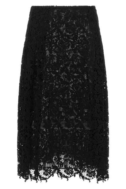 Gonna in pizzo macramè