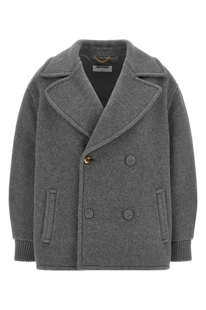 Giaccone Moschino con Bottone a Cuore