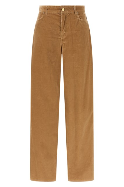Pantalone in velluto 'Fragola'