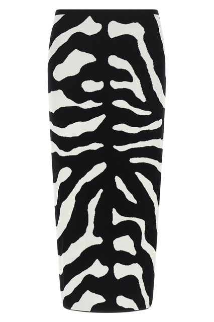 Gonna intarsio zebra