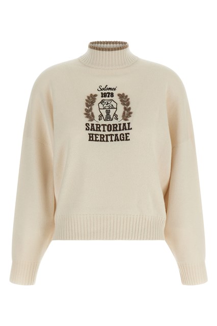 Maglione ricamo araldico