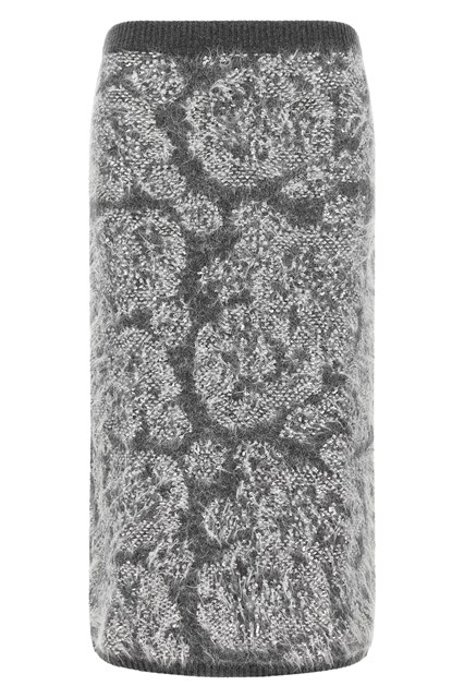 Gonna maglia jacquard