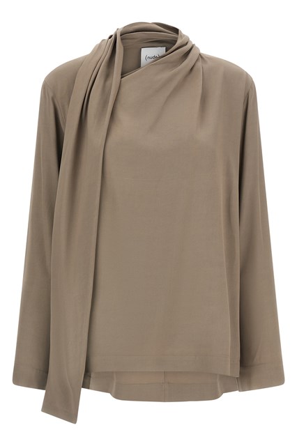 Blusa pannello drappeggiato
