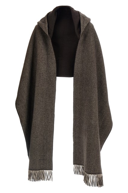 Sciarpa con cappuccio reversibile