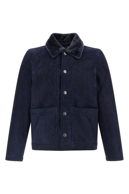 Overshirt collo shearling