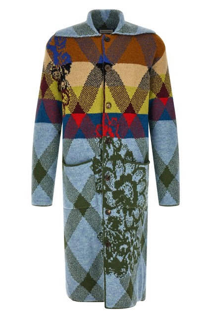 Cardigan  intarsio patchwork