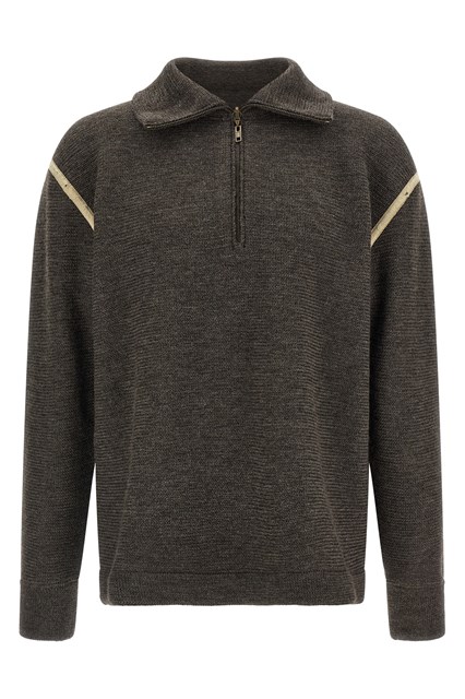 Maglia 'Elbow Patch Quarter-Zip ' reversibile