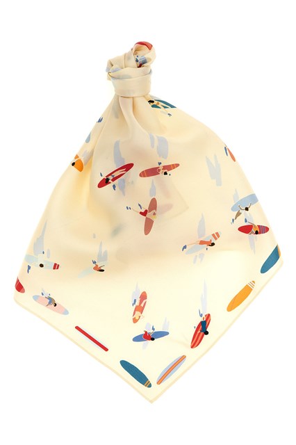 Foulard 'En Attendant la Vague'