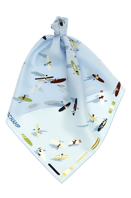 Foulard 'En Attendant la Vague'