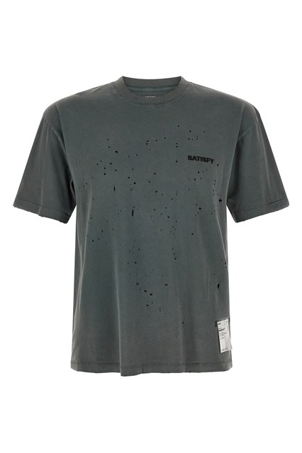 T-shirt con dettagli traforati