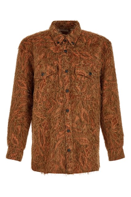 Camicia con frange effetto shaggy