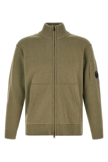 Cardigan 'Lambswool GRS' dettaglio Lens