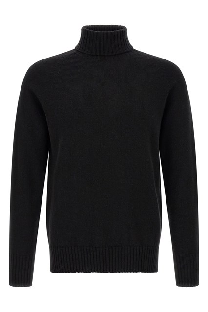 Maglia collo alto con spacchi