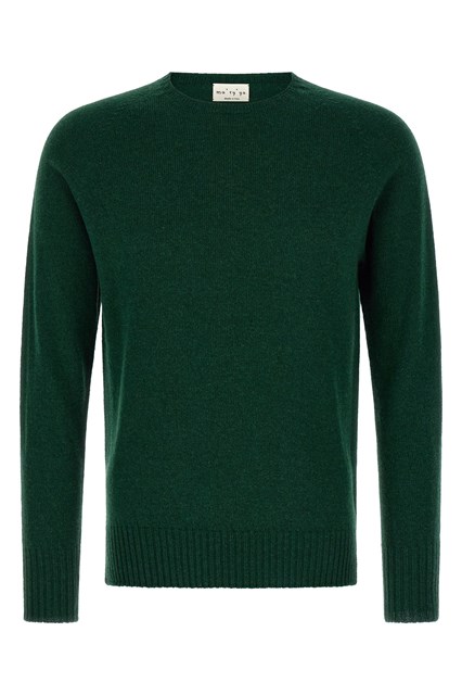 Maglia girocollo con spacchi