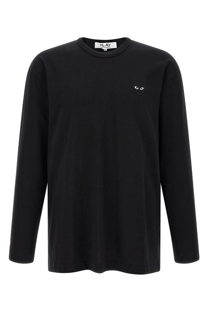 T-shirt maniche lunghe patch cuore