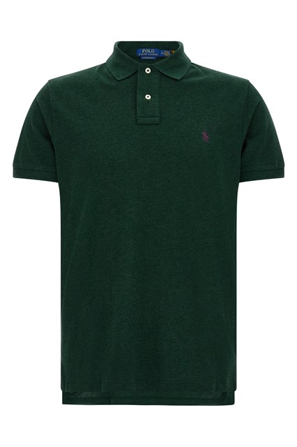 Polo in cotone con ricamo logo