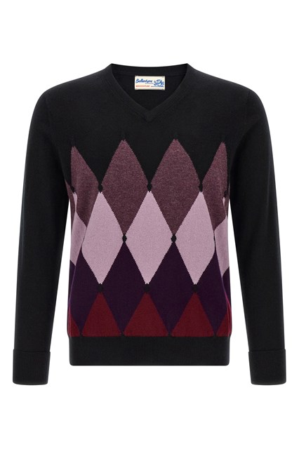 Maglia con intarsio 'Classic Diamond'