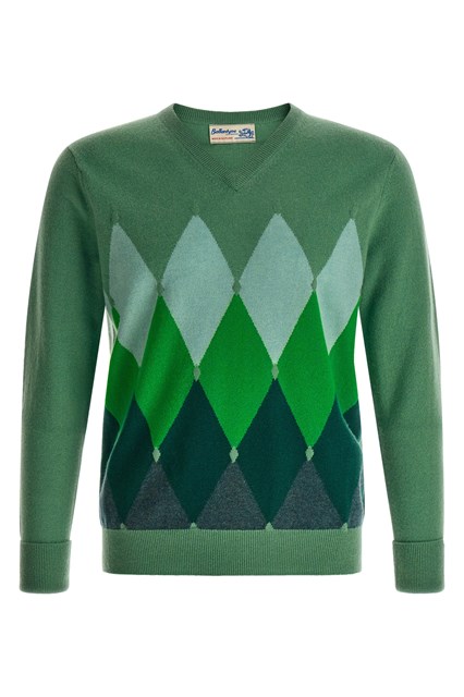 Maglia con intarsio 'Classic Diamond'