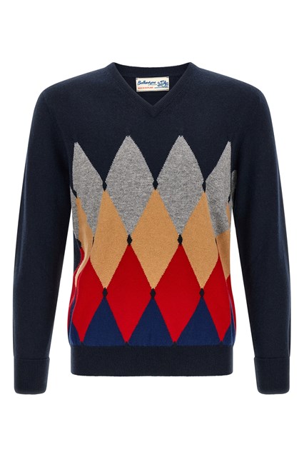 Maglia con intarsio 'Classic Diamond'