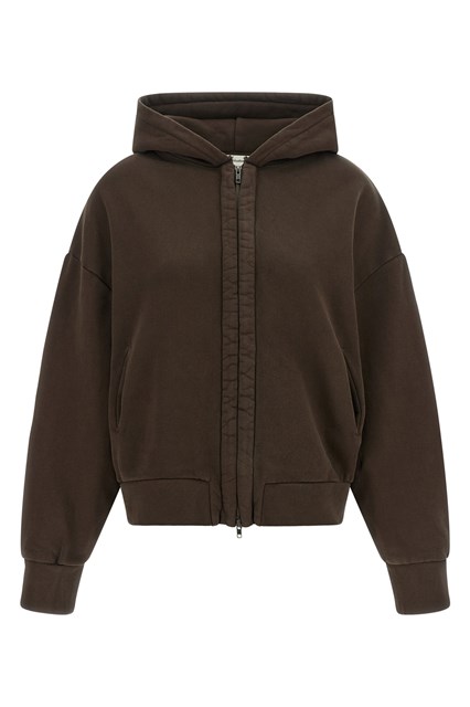 Felpa con cappuccio e zip