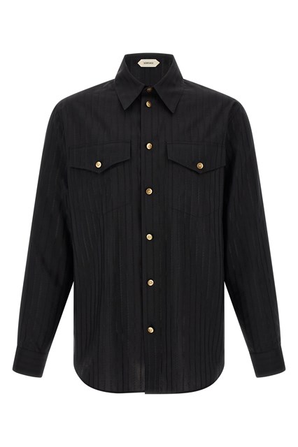 Camicia in seta Jacquard