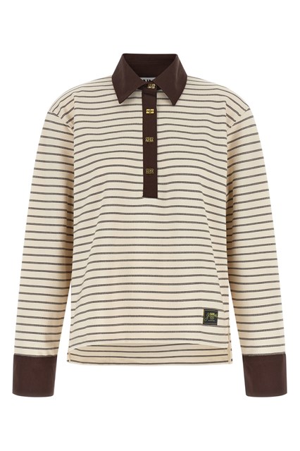 Polo in cotone a righe