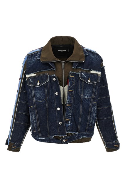 Giacca in denim multilayer