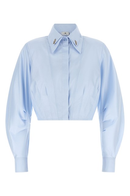 Camicia cropped con ciondoli