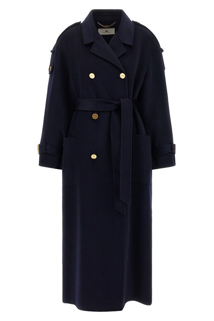 Cappotto doppipetto con cintura