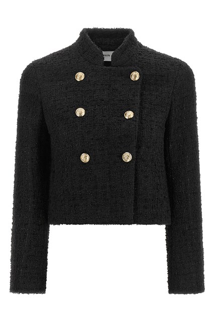Giacca corta doppiopetto in Tweed