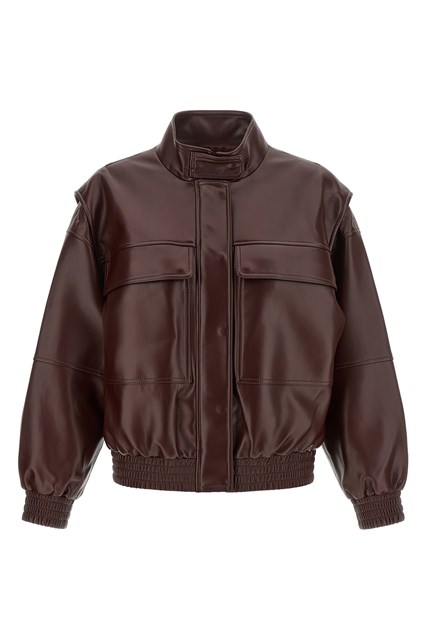 Bomber effetto pelle