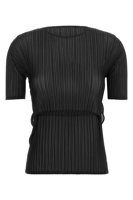 Top 'Sheer Slit Pleats'