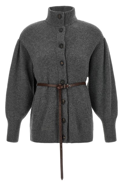 Cardigan con cintura