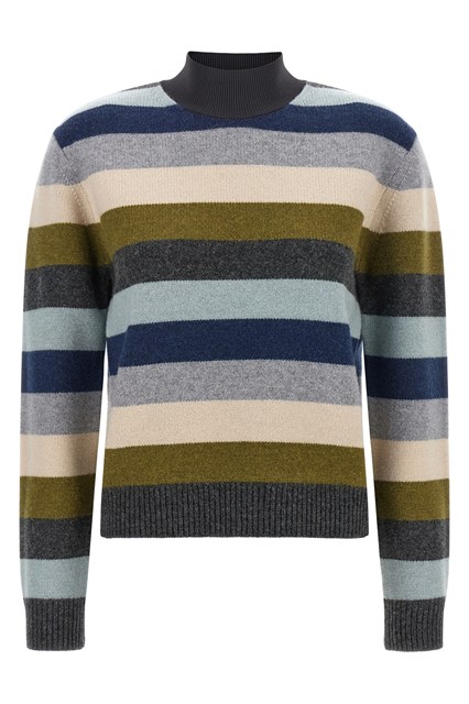 Maglione lana righe