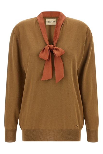 Maglia Valentino Garavani collo lavallière
