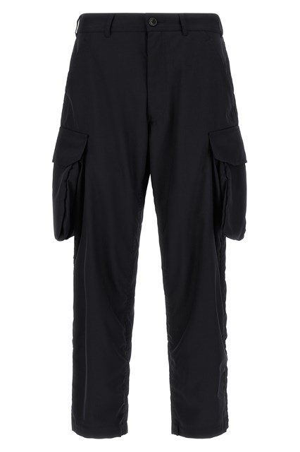 Pantalone cargo gessato