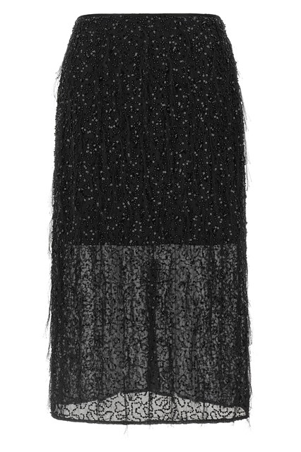 Gonna ricami paillettes