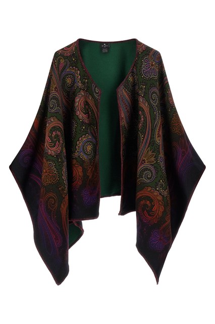 Mantella reversibile paisley dégradé