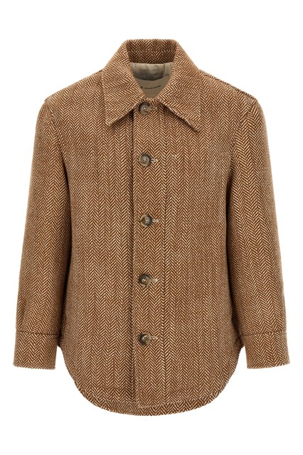Overshirt lana chevron