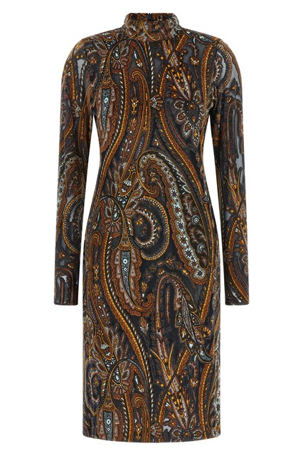 Abito ciniglia jacquard