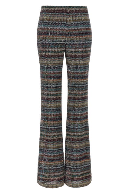 Pantalone motivo greca tramato