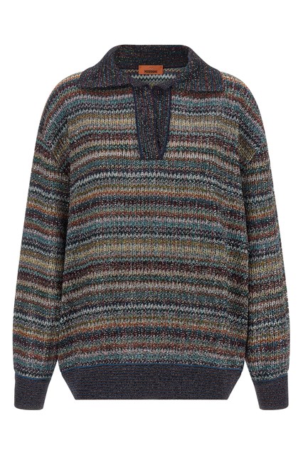 Polo filato lamé