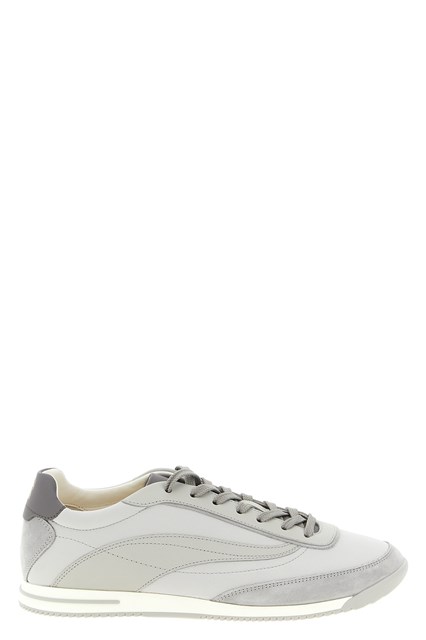 Sneaker tessuto techno e nabuk
