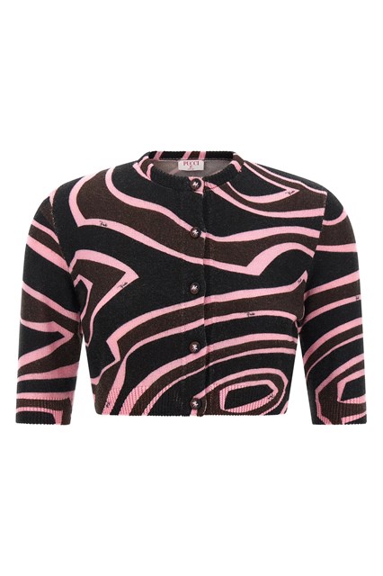 Cardigan cropped 'Labirinto'