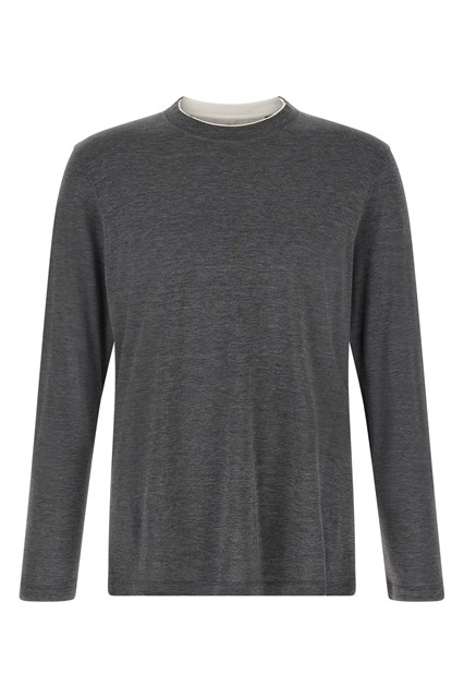 T-shirt seta e cotone