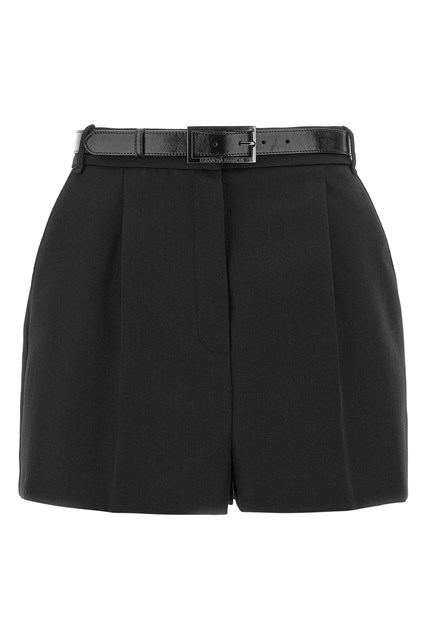 Shorts lana con cintura