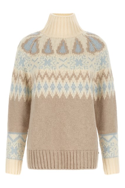 Maglia In lana e cashmere con intarsio