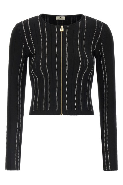 Cardigan maglia cropped